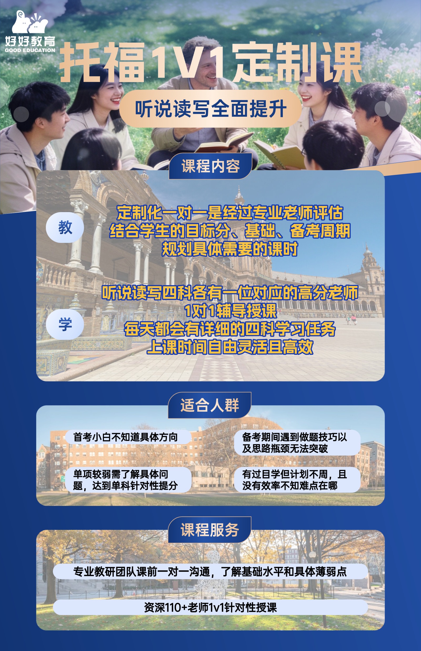 好好教育托福1V1课程介绍